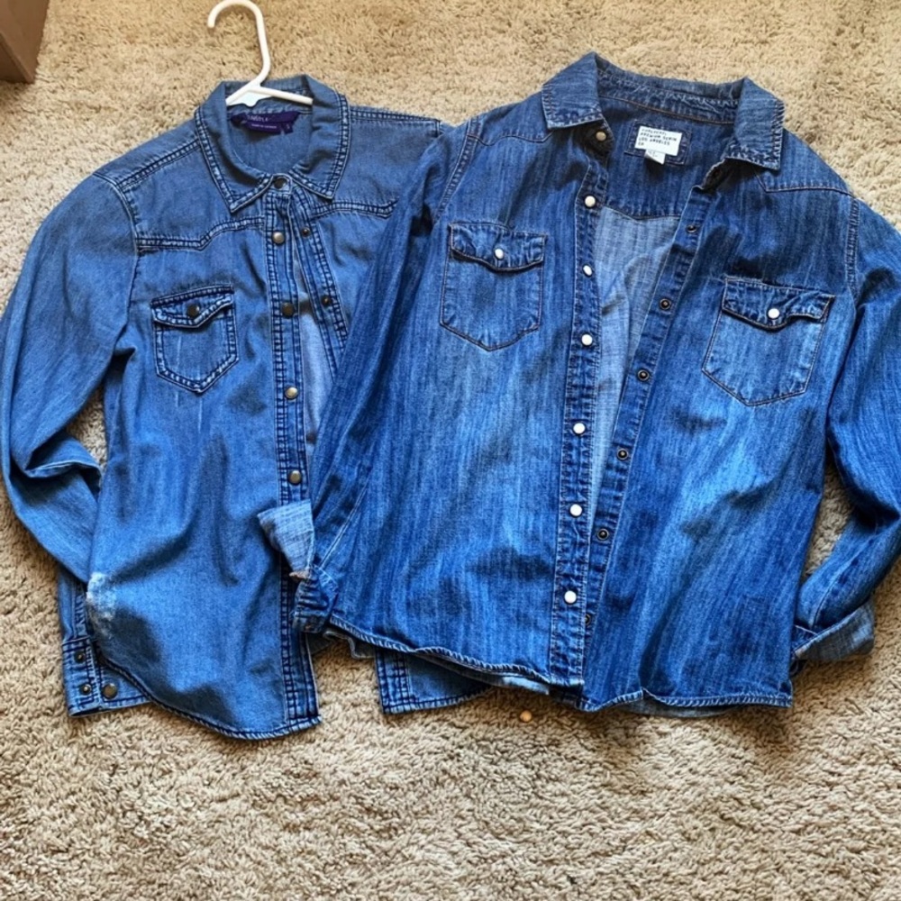 Denim shirts